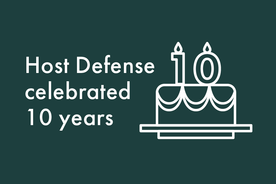 Host Defense celebrated 10 years